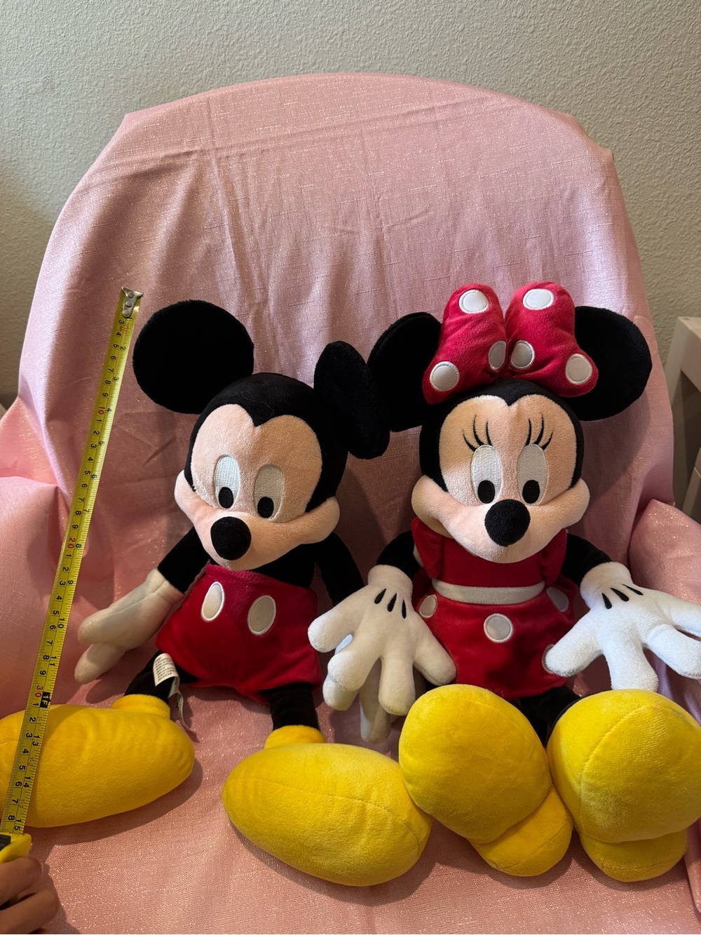 Disney Mickey and Minnie Mouse plush toys
